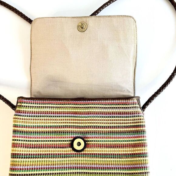 Relic Crossbody Bag Multicolor Striped Braided Strap - Picture 6 of 12